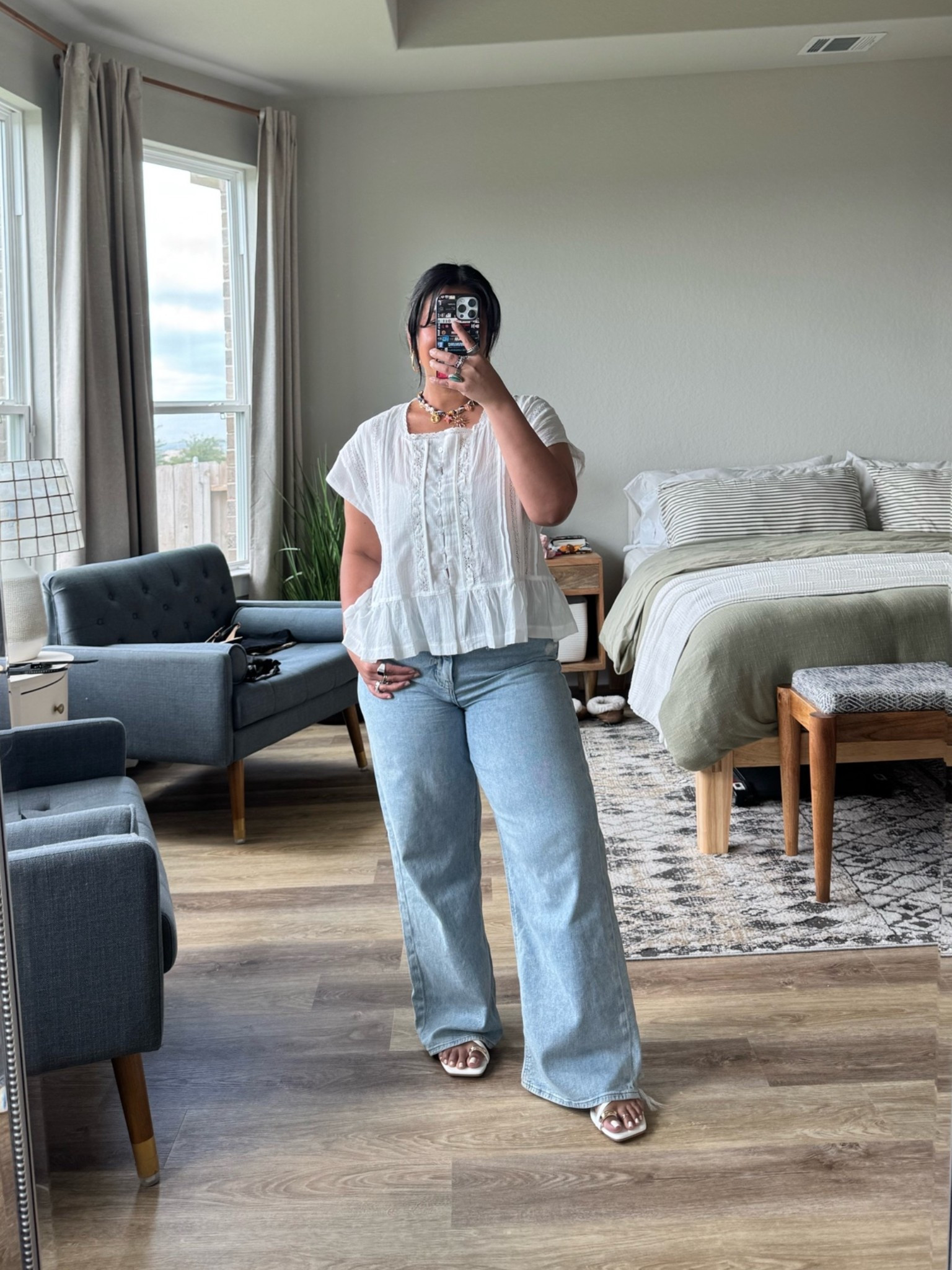 I’m 5’1” size 12 // Amazon top, size L // American Eagle jeans, size 10 short (size down) // Amazon sandals true to size

#LTKMidsize #LTKOver40 #LTKPetite