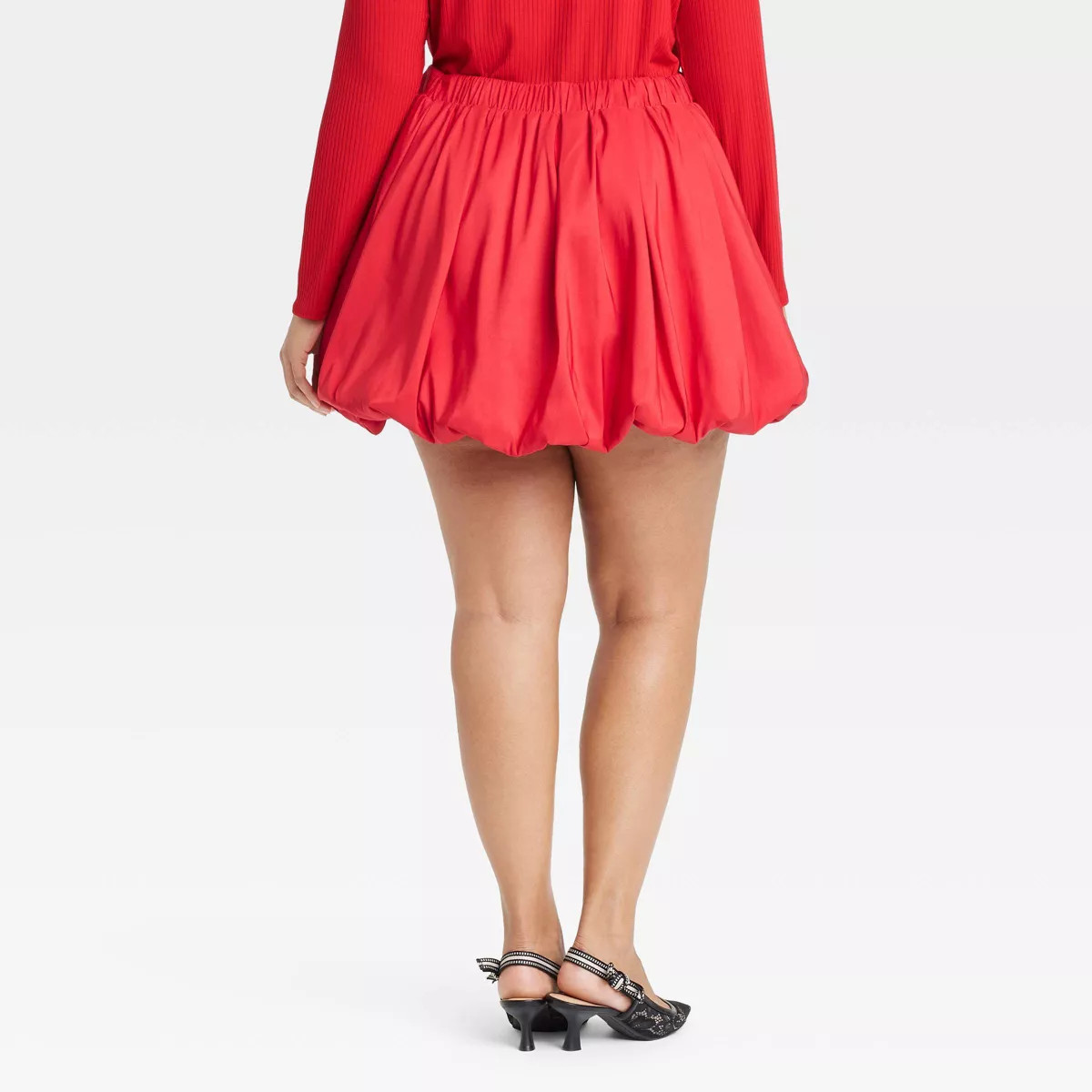 Women's Bubble Hem Mini Skirt - A New Day™ Red S | Target