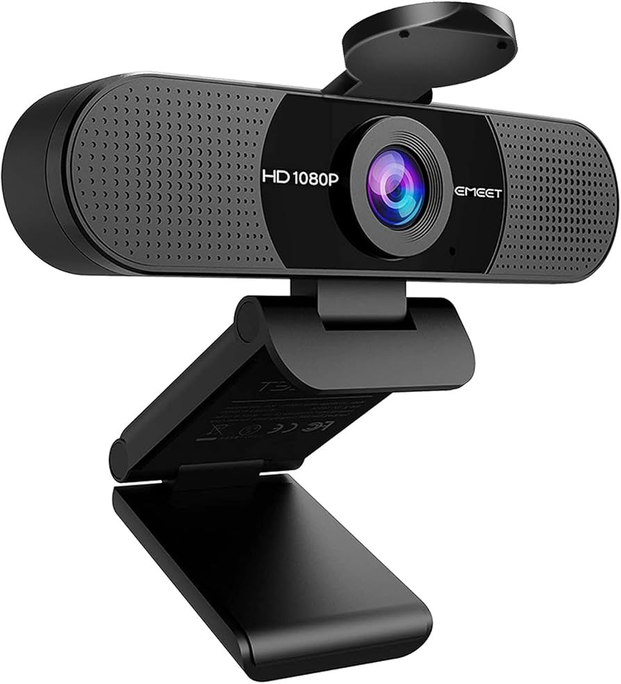 EMEET 1080P Webcam with Microphone, C960 Web Camera, 2 Mics Streaming Webcam, 90°FOV Computer Ca... | Amazon (US)