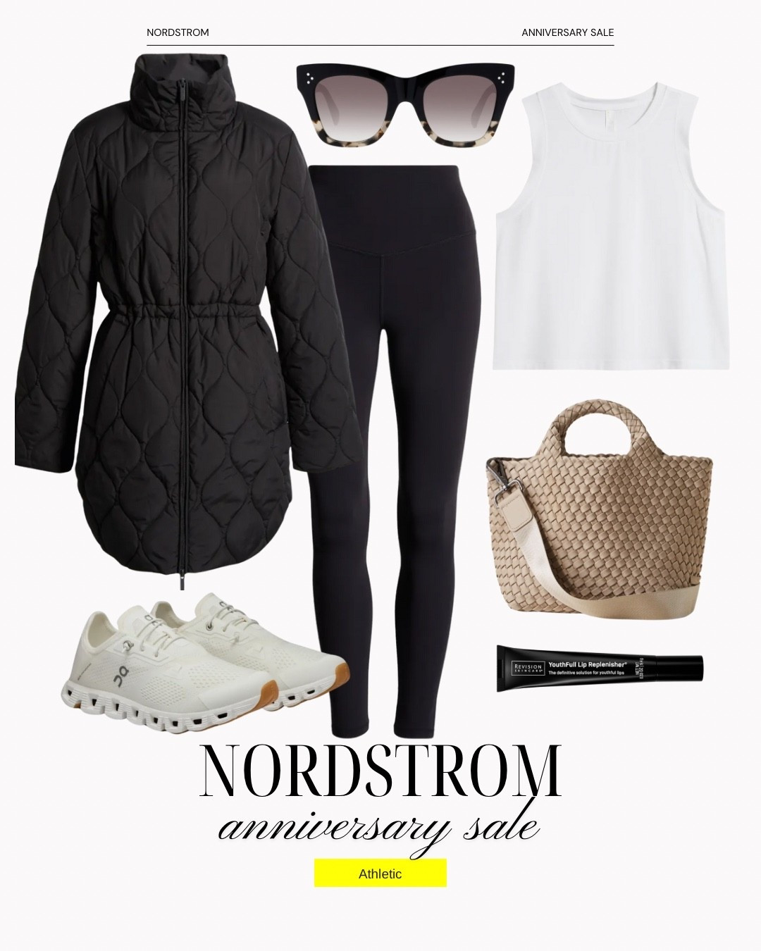Nordstrom anniversary sale
Nsale
Sneakers
Athleisure
Tank top
Leggings
Jacket
Sports mom

#LTKFindsUnder100 #LTKSaleAlert #LTKStyleTip