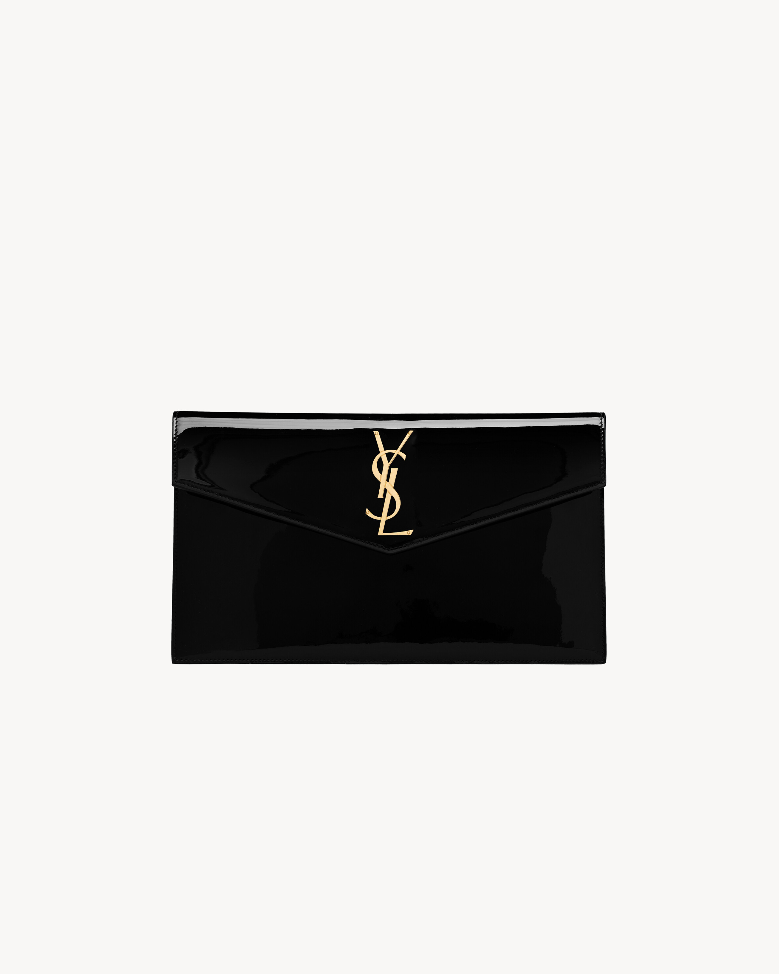 Saint Laurent One Sizeptown Pouch In Patent Leather - Black - Women - One Size | Saint Laurent Inc. (Global)