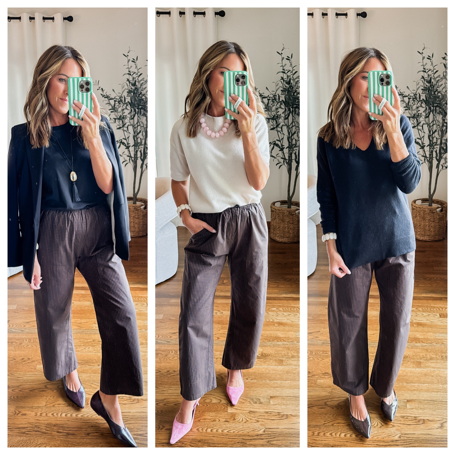 Thought I’d show a few ways to elevate the pants a little for a casual work attire. 
Teacher style. Meeting look. What to wear. 
XS pants.

#LTKootd #LTKmomlife #LTKSeasonal