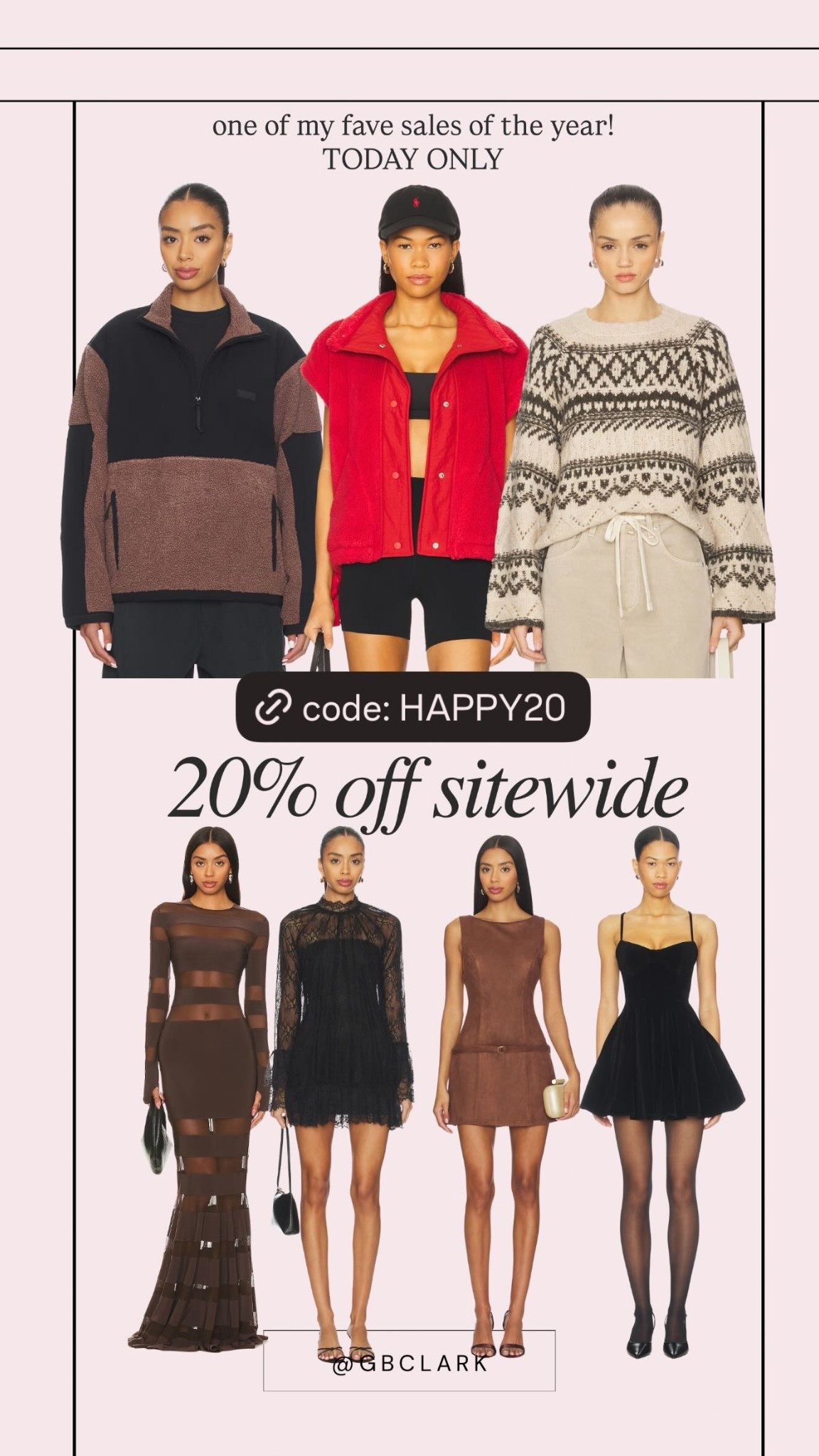 one of my fave sales of the year!
TODAY ONLY: HAPPY20