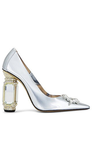 Nalebe Aurum Pump in Metallic Silver. - size 35 | Revolve Clothing (Global)
