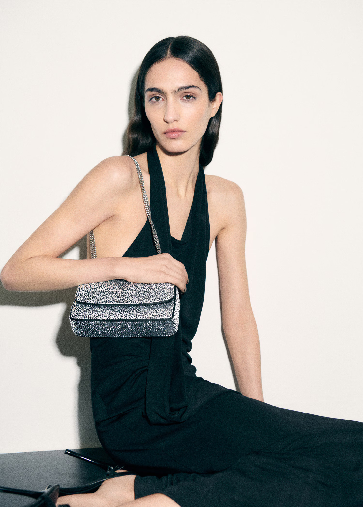 Crystal flap bag - Women | MANGO Canada | Mango Canada