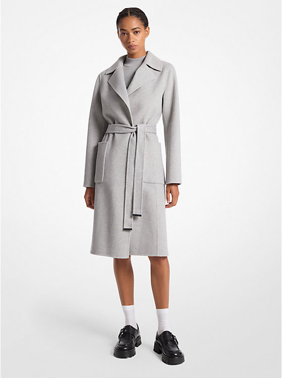 Wool Blend Wrap Coat | Michael Kors US