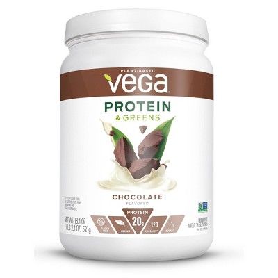 Vega Protein & Greens Vegan Protein Powder - Chocolate - 18.4oz | Target