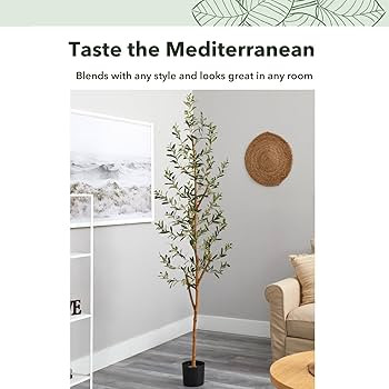 Nearly Natural 82” Olive Artificial Silk Trees Green | Amazon (US)