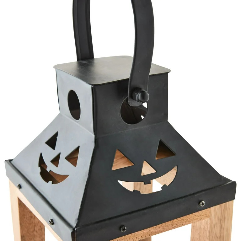 Metal & Wood Lantern Tabletop Decor, 12", Fall by Way To Celebrate | Walmart (US)
