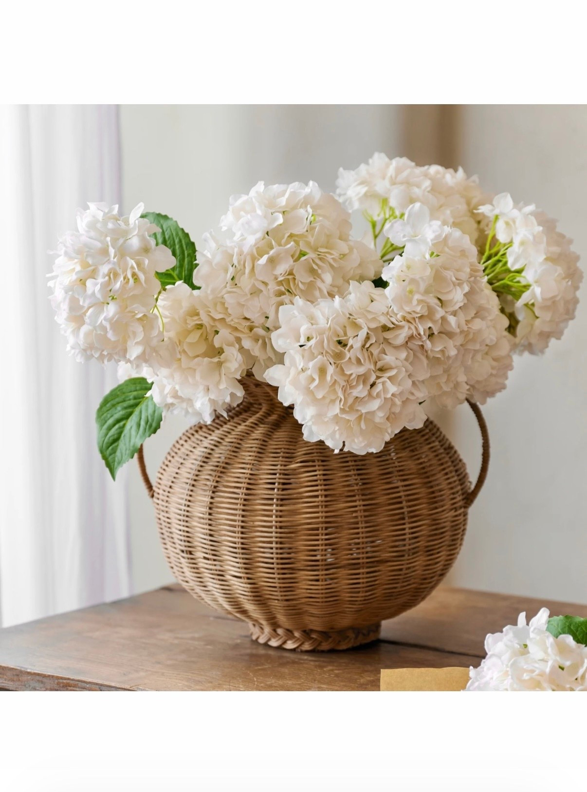 We never say no to a woven vase and beautiful hydrangeas. They are both a part of the new Spring line for Magnolia Home  

#LTKHome #LTKSeasonal