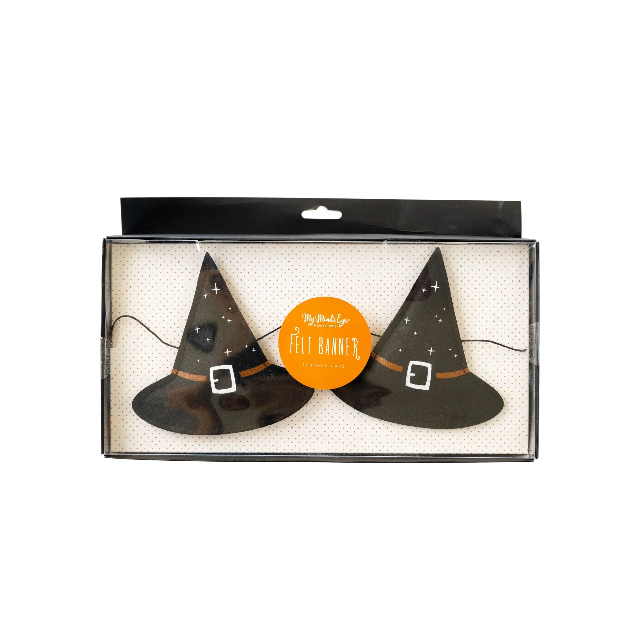 Witches Hat Puffy Felt Banner | My Mind's Eye