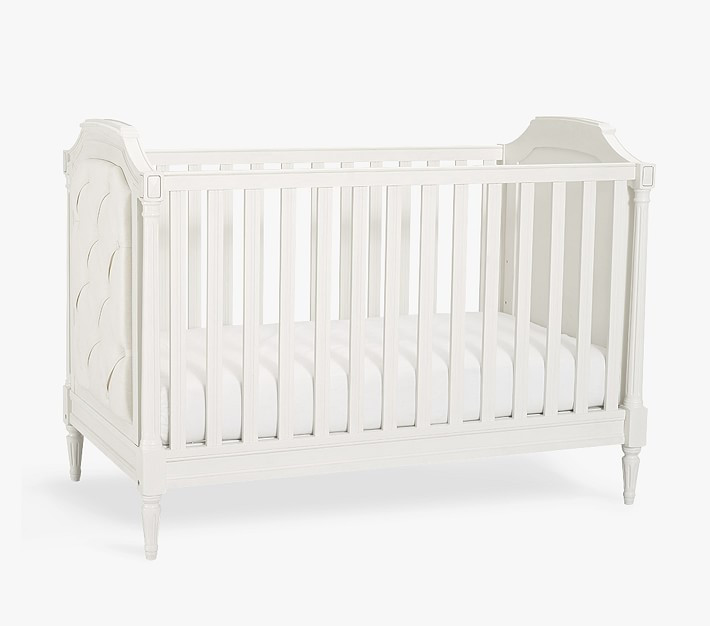 Blythe Upholstered Convertible Crib | Pottery Barn Kids