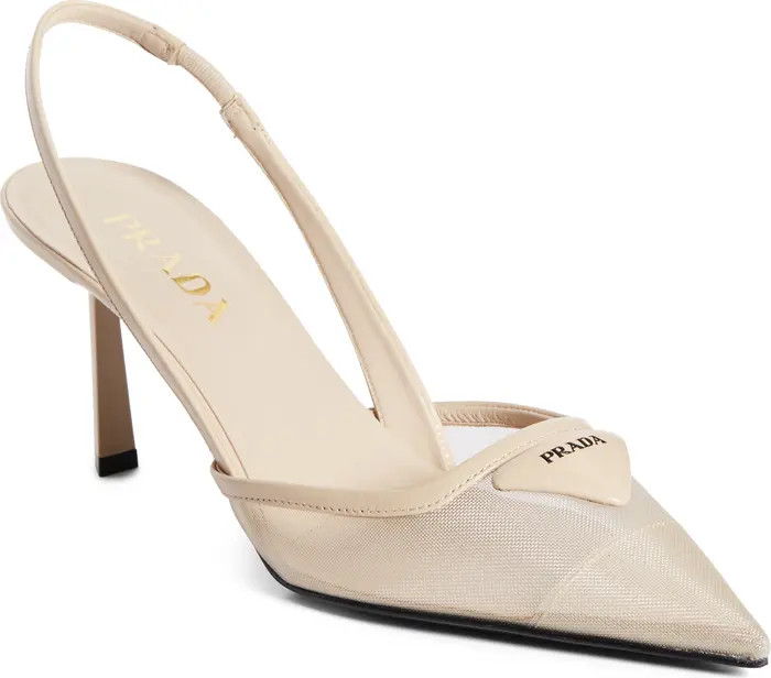 Prada Mesh Slingback Pump (Women) | Nordstrom | Nordstrom