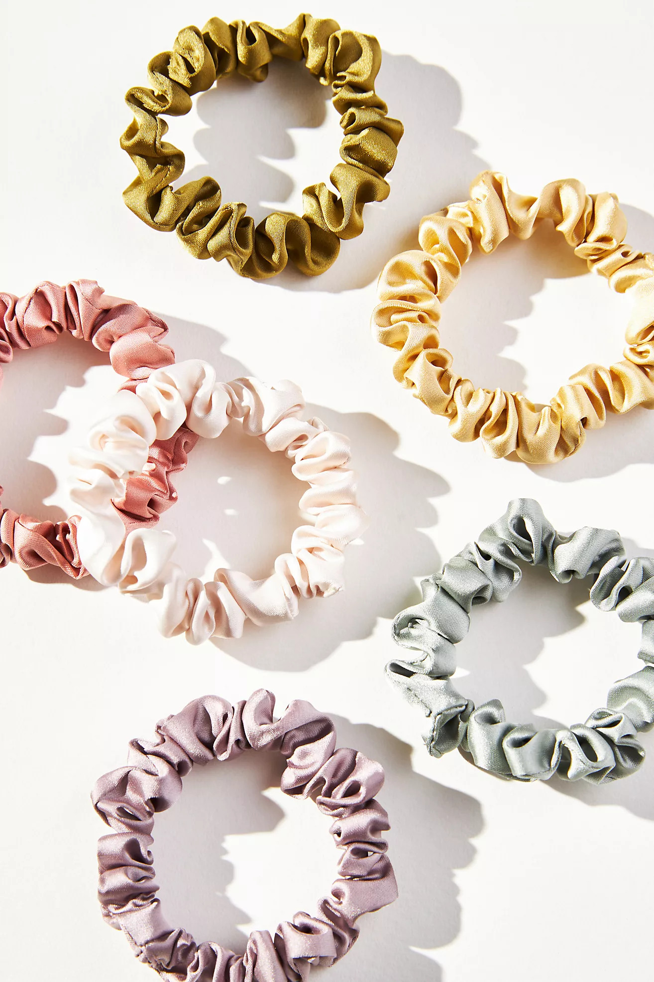 Satin Hair Ties, Set of 6 | Anthropologie (US)