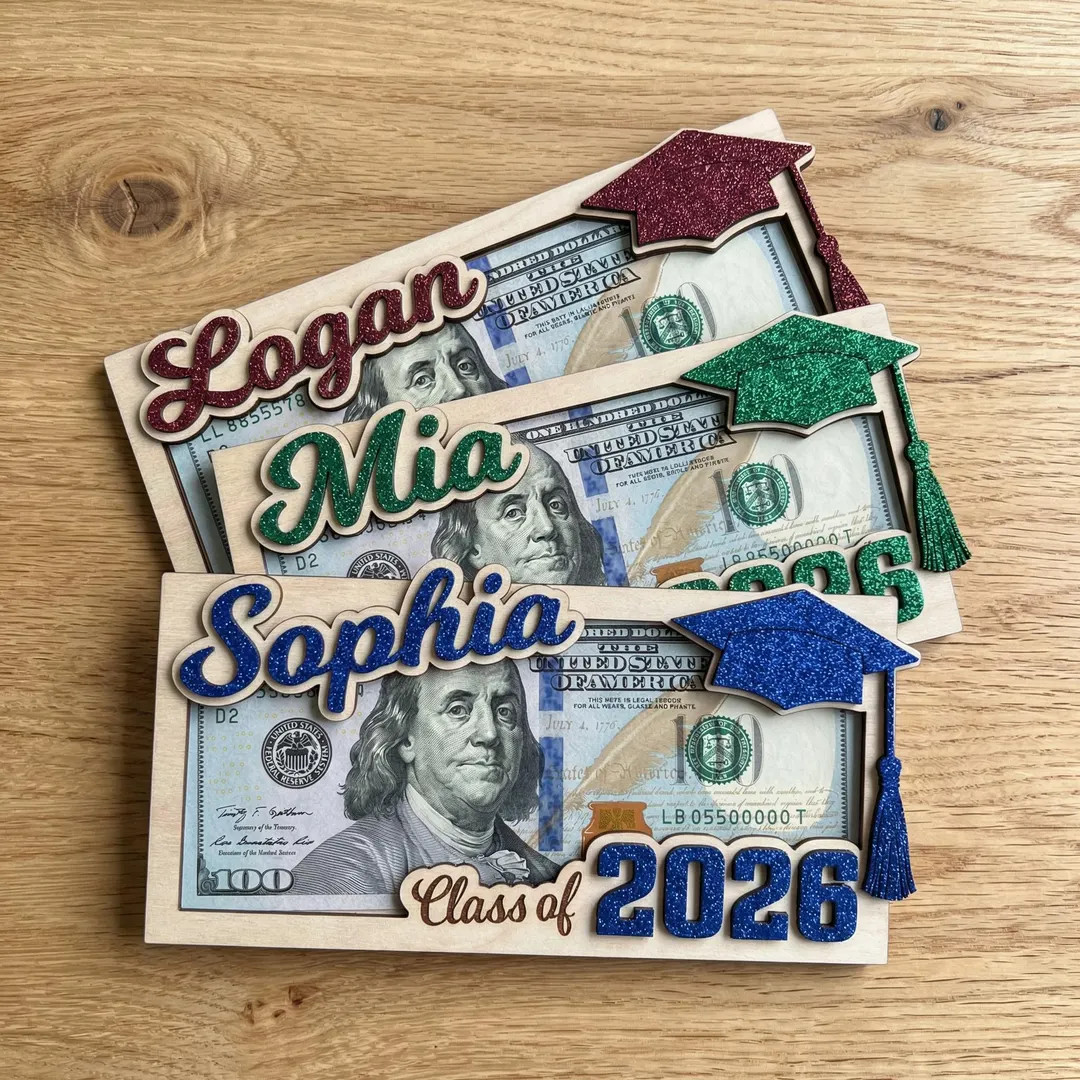 Personalized Graduation Money Holder, Class of 2026 Graduation Gifts, High School Senior Gift, Hi... | Etsy (Global)