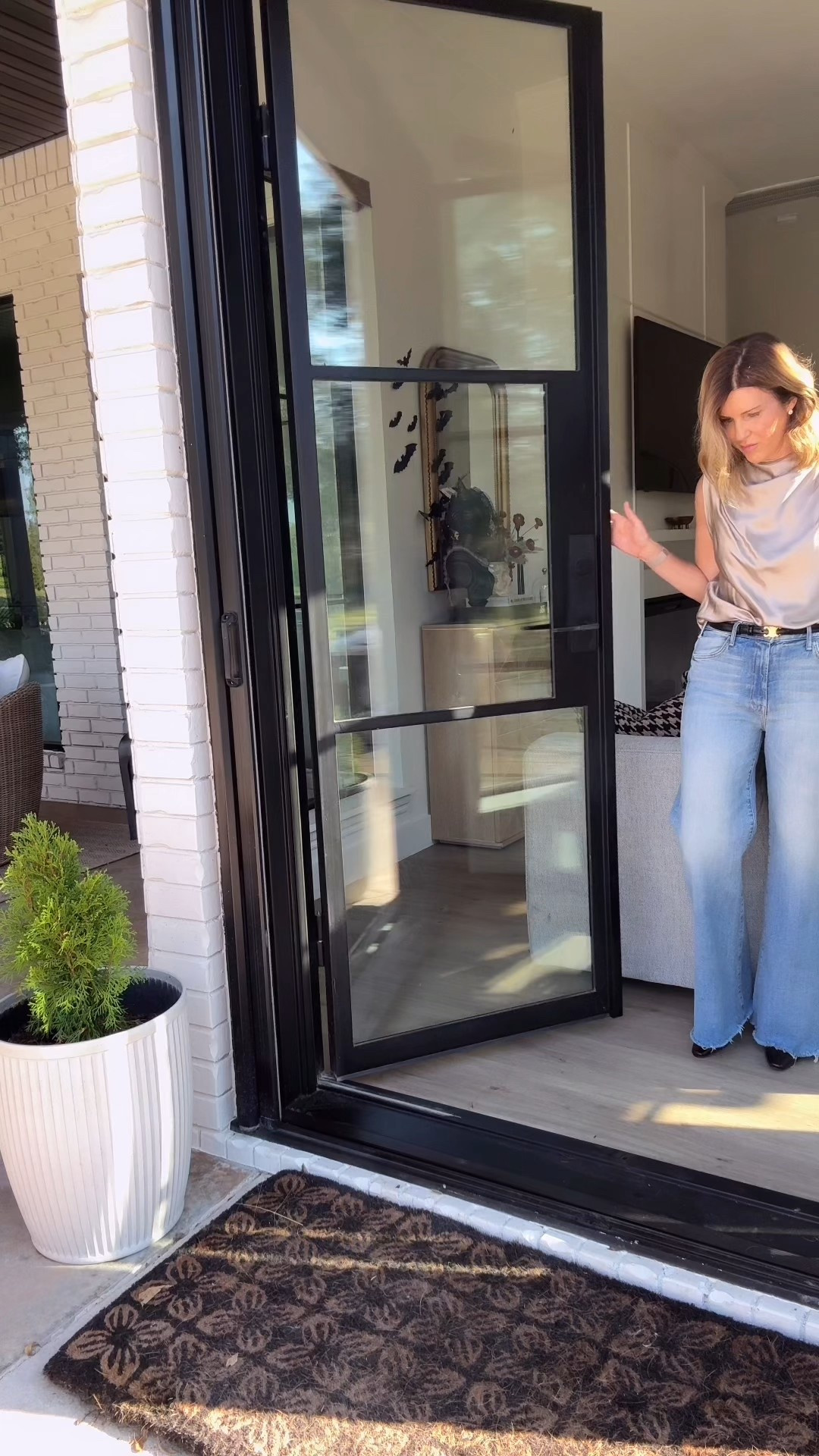  The most beautiful silk blouse and jeans I wear often! In a small top and sized up in jeans (I’m between a 4-6 and wear a 28 in these). 

#styletips #over50fashion #easyoutfit

#LTKOver40 #LTKBeauty #LTKStyleTip