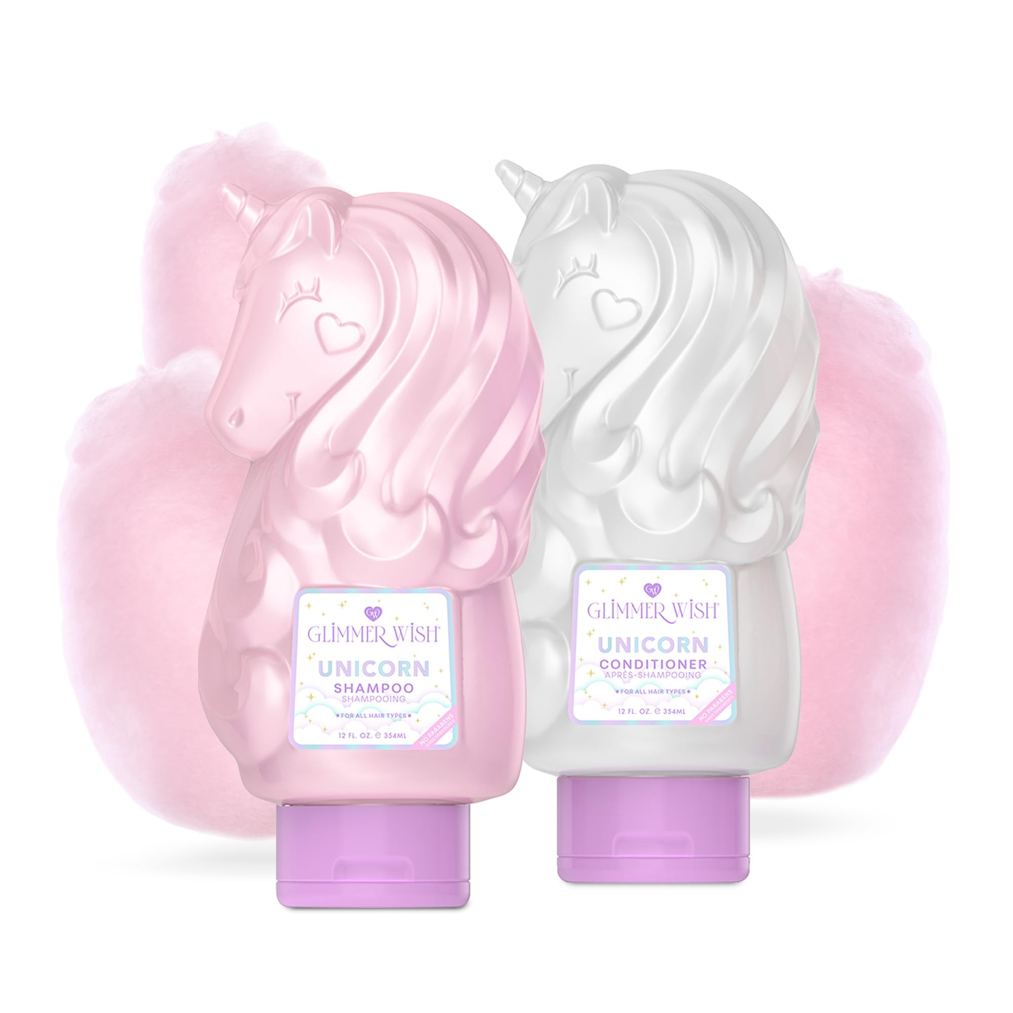 Glimmer Wish Premium Unicorn Shampoo + Conditioner, 100% Vegan, Cruelty & Gluten Free, Sulfate & ... | Amazon (US)