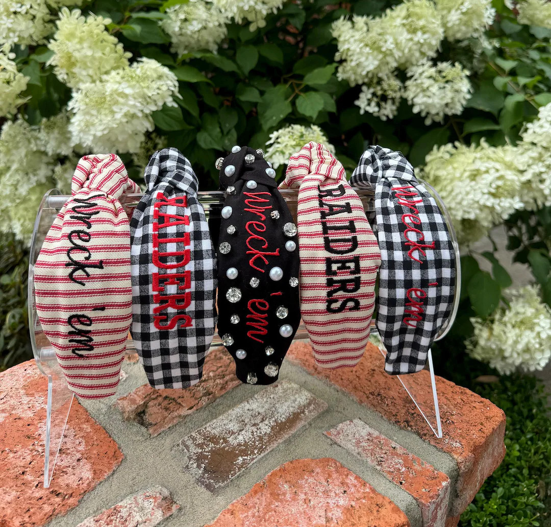 Texas Tech Headband - Etsy | Etsy (US)