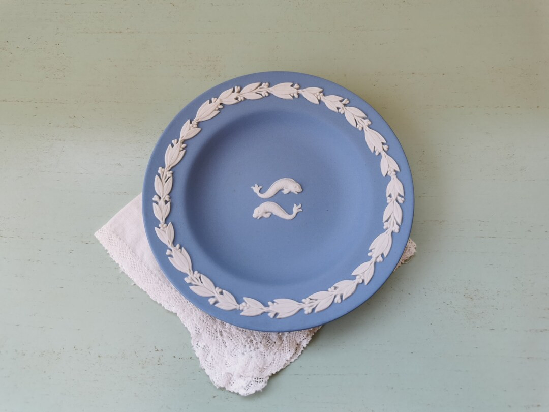 Vintage blue Jasperware Wedgwood bowl | Etsy (US)