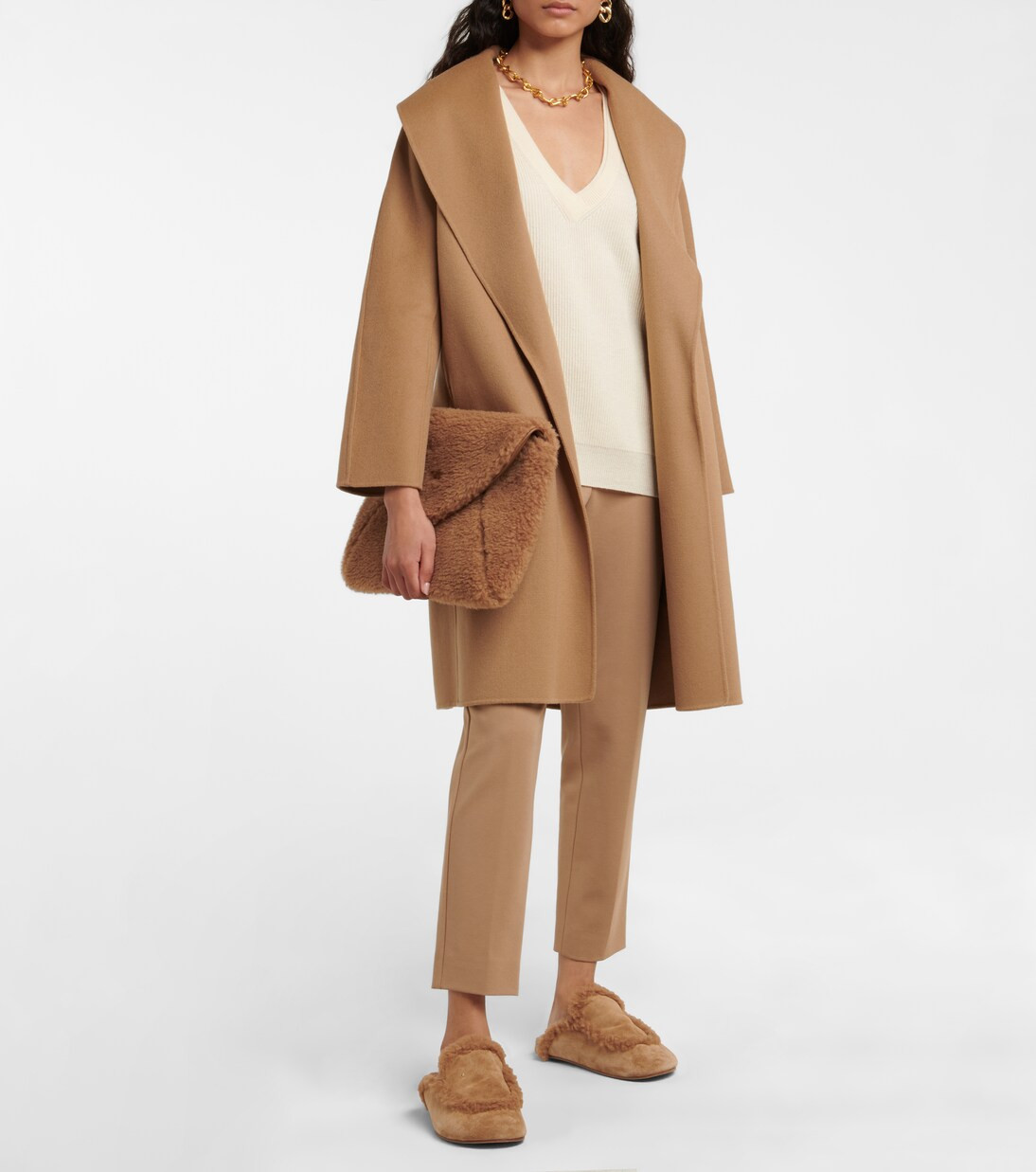 Messi belted virgin-wool coat | Mytheresa (INTL)