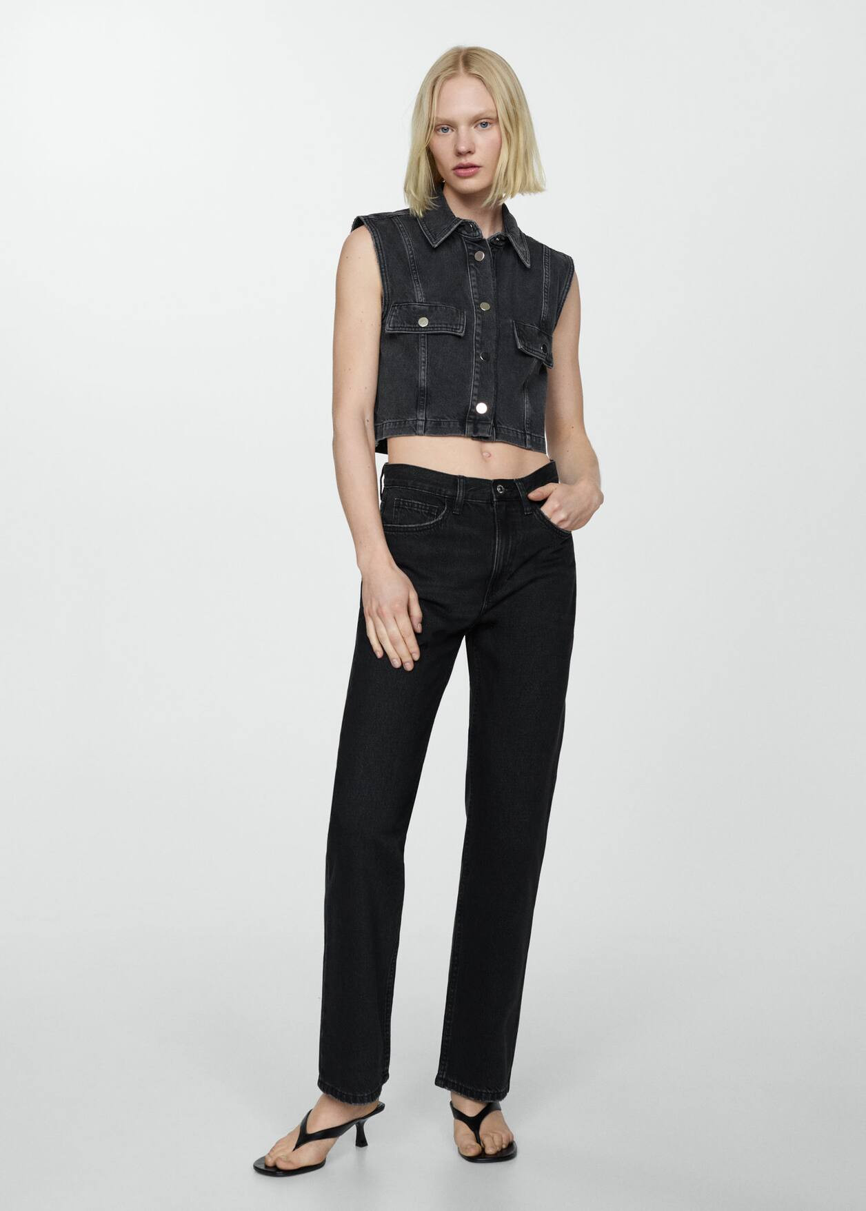 Mid-rise straight jeans -  Women | Mango USA | MANGO (US)
