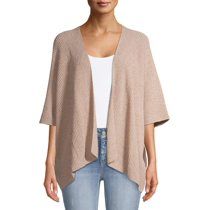 Time and Tru Women's Tape Yarn Kimono Cardigan | Walmart (US)