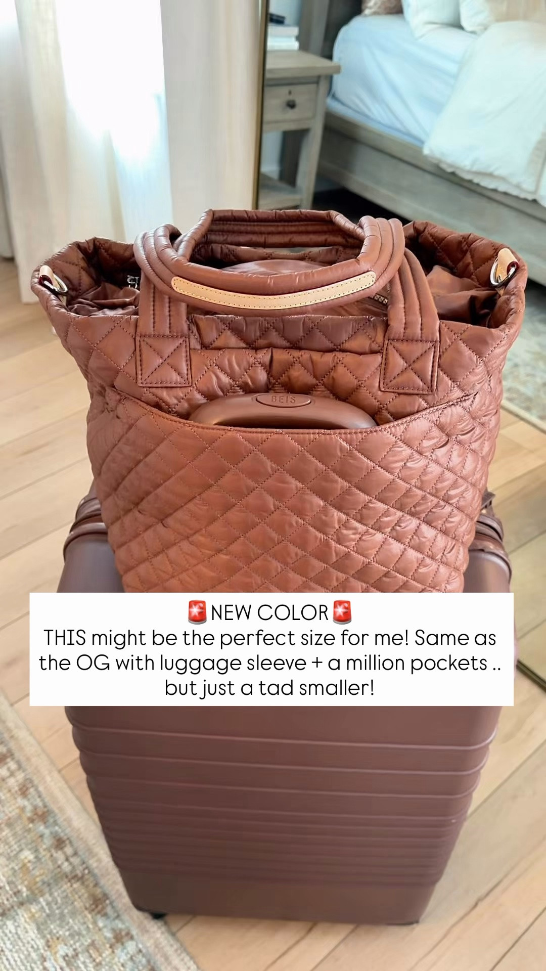 Expensive stuff that’s unfortunately 1000% worth it! Love the medium size travel tote in ‘terracotta’. It has the same features as the larger size, a luggage sleeve and pockets and a long strap you can add. Beis luggage set. Travel necessities. Travel must haves. Travel outfit.

#LTKTravel #LTKSeasonal #LTKgrwm