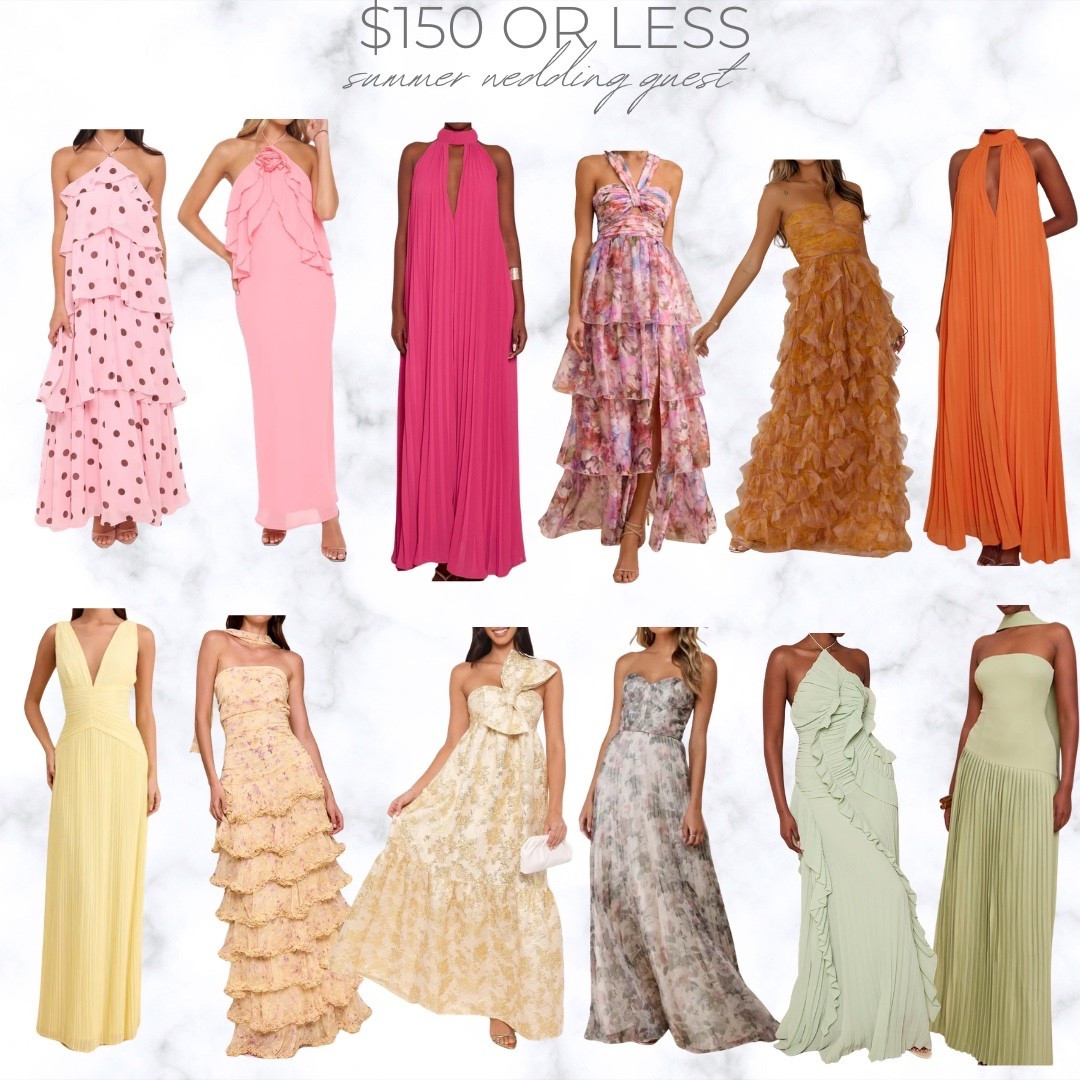 Affordable wedding guest dresses, $150 or less