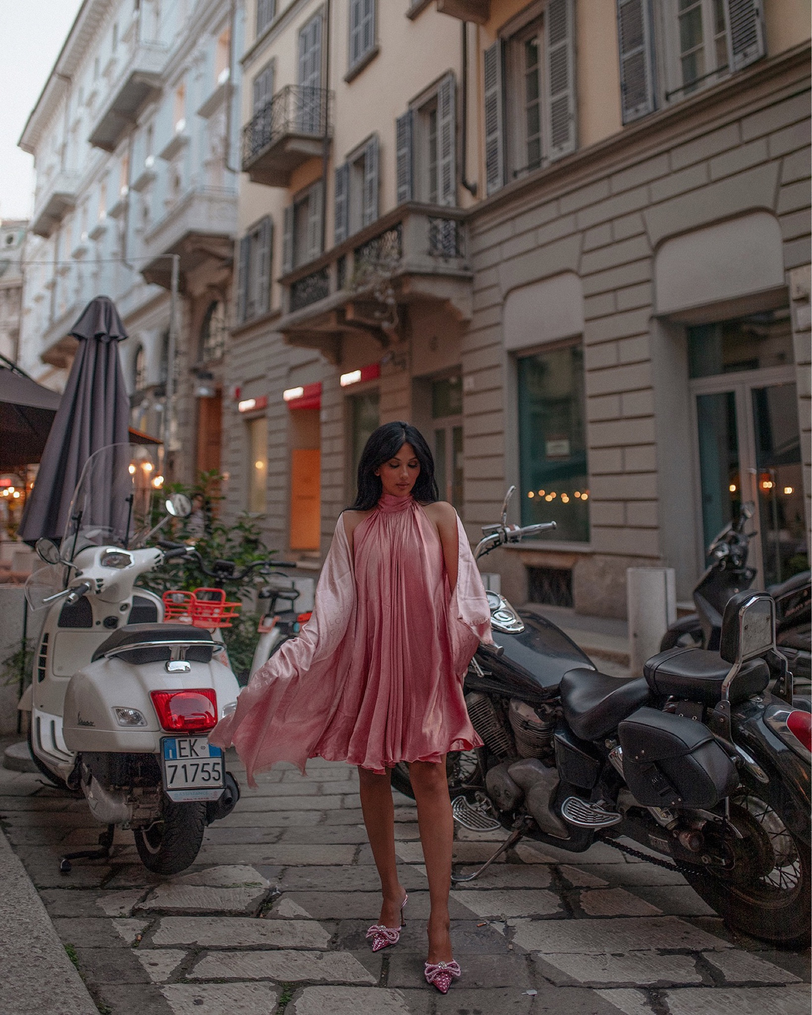 Pink shift dress turtle neck Michael Costello revolve 

#LTKtravel #LTKHoliday #LTKbump