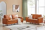 ATY PU Leather Sectional Sofa Set, 3 Seat Couch and Loveseat, Upholstered Furniture for Home or Offi | Amazon (US)