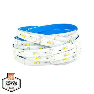 EcoSmart 16 ft. Smart Hubspace RGB and Tunable White Tape Light AL-TP-RGBCW-60- - The Home Depot | The Home Depot