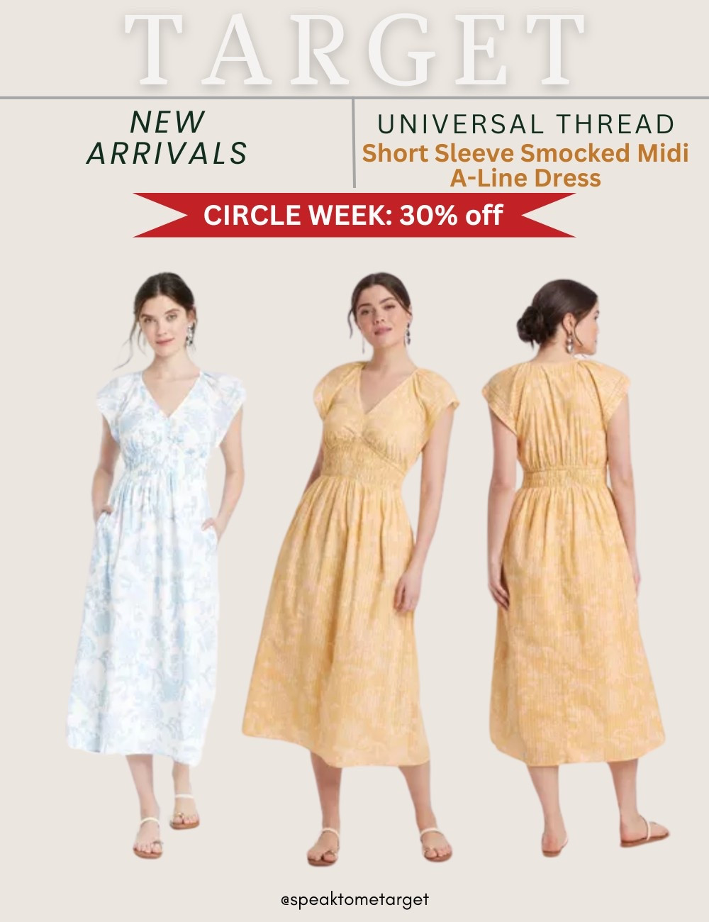New at Target! And save 30% off 
Universal Thread smocked maxi dress

#LTKFindsUnder50 #LTKStyleTip #LTKSaleAlert