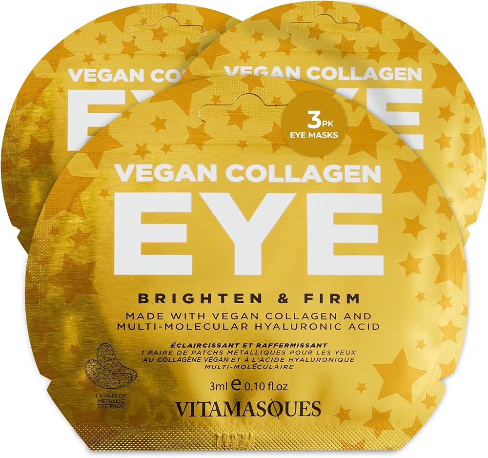 Vitamasques Under Eye Patches 3-Pack - Firming & Brightening - Anti Aging Collagen Korean Skin Ca... | Amazon (US)