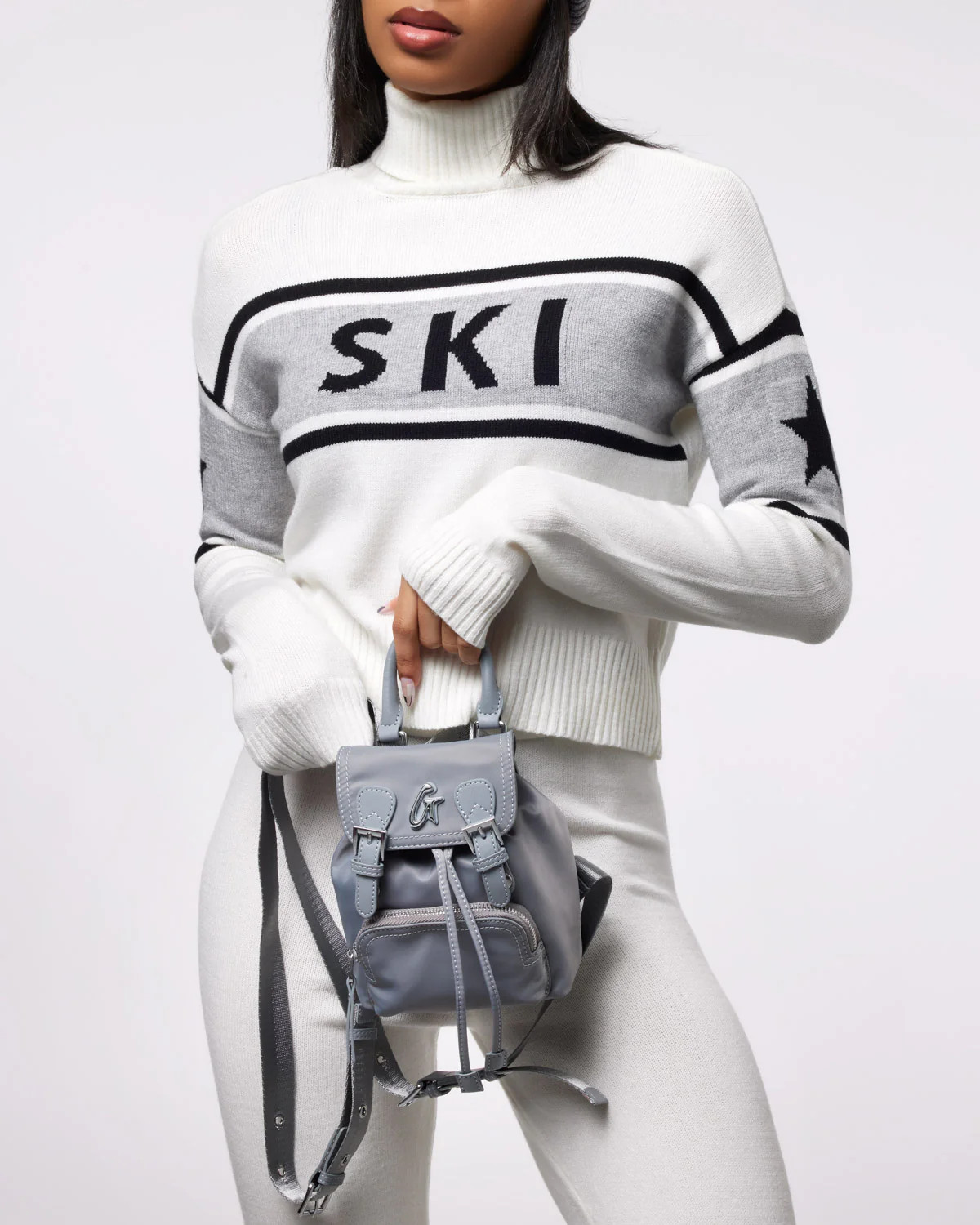MINI NYLON BACKPACK - GRAY | Glam-Aholic Lifestyle