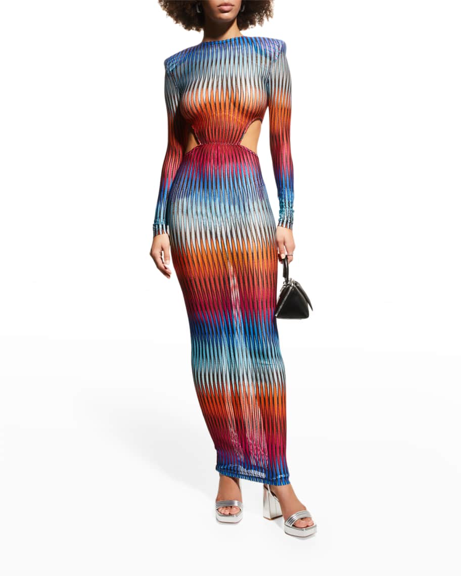 Electra Ombre Cutout Maxi Dress | Neiman Marcus