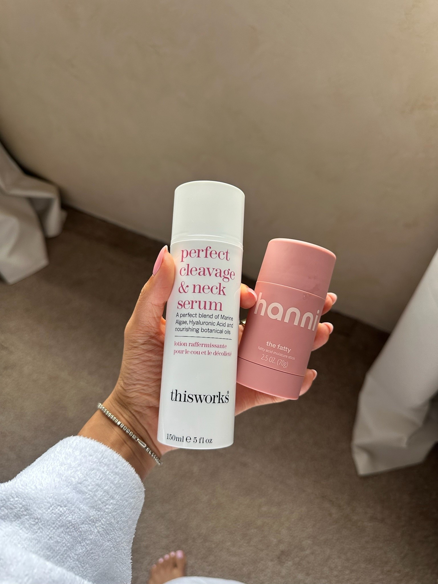 Loving these - the fatty stick is great for elbows + dry areas. But tbh I use it on my whole body! The neck and cleavage serum is amazing, super subtly scented and hydration is AMAZING

#LTKBeauty #LTKselfcare
