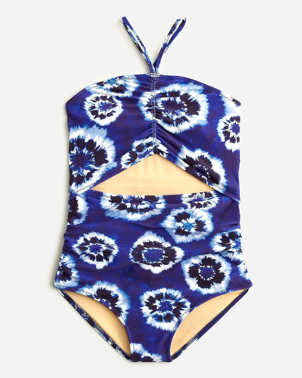 Girls' ruched one-piece swimsuit with UPF 50+ | J.Crew US