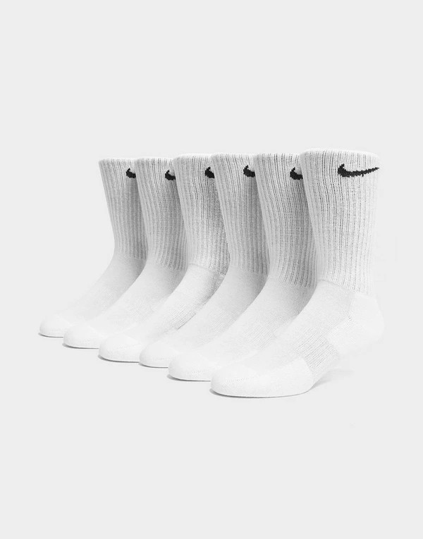 Nike 6-Pack Everyday Cushioned Training Crew Socks | JD Sports (UK)