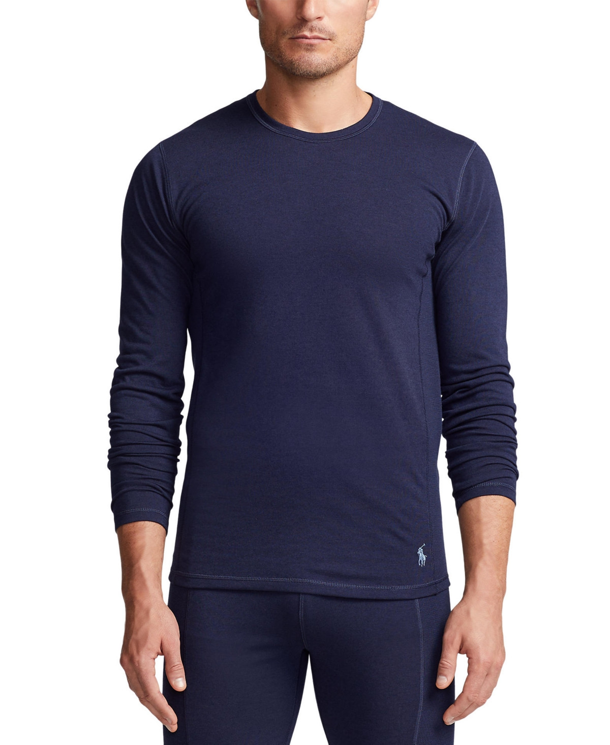 Polo Ralph Lauren Men's Long-Sleeve Crewneck Shirt - Cruise Navy  Old Royal Pp | Macy's