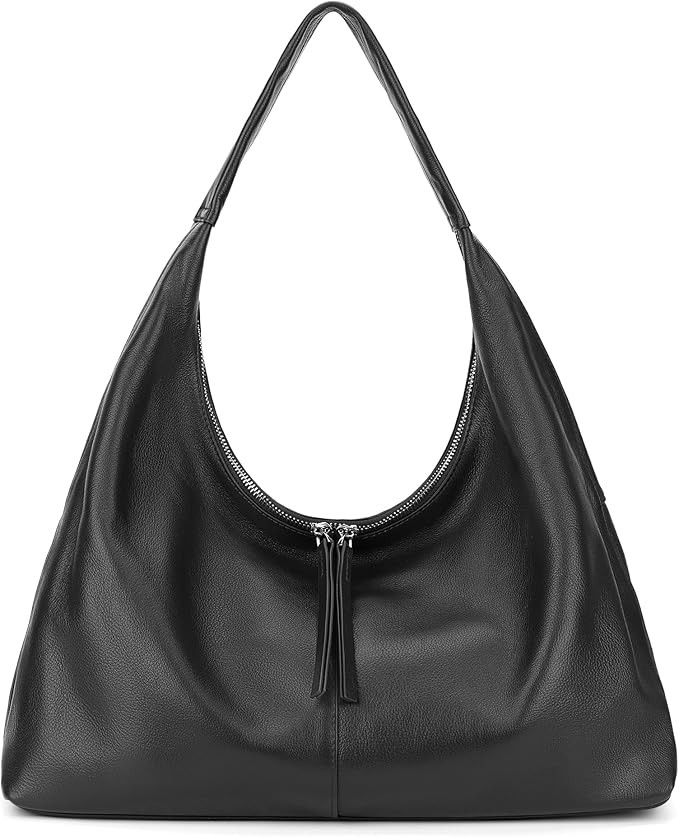 befen Leather Slouchy Hobo Bags for Women, Ultra Soft Large Tote Bag Purses, Lightweight Shoulder... | Amazon (US)