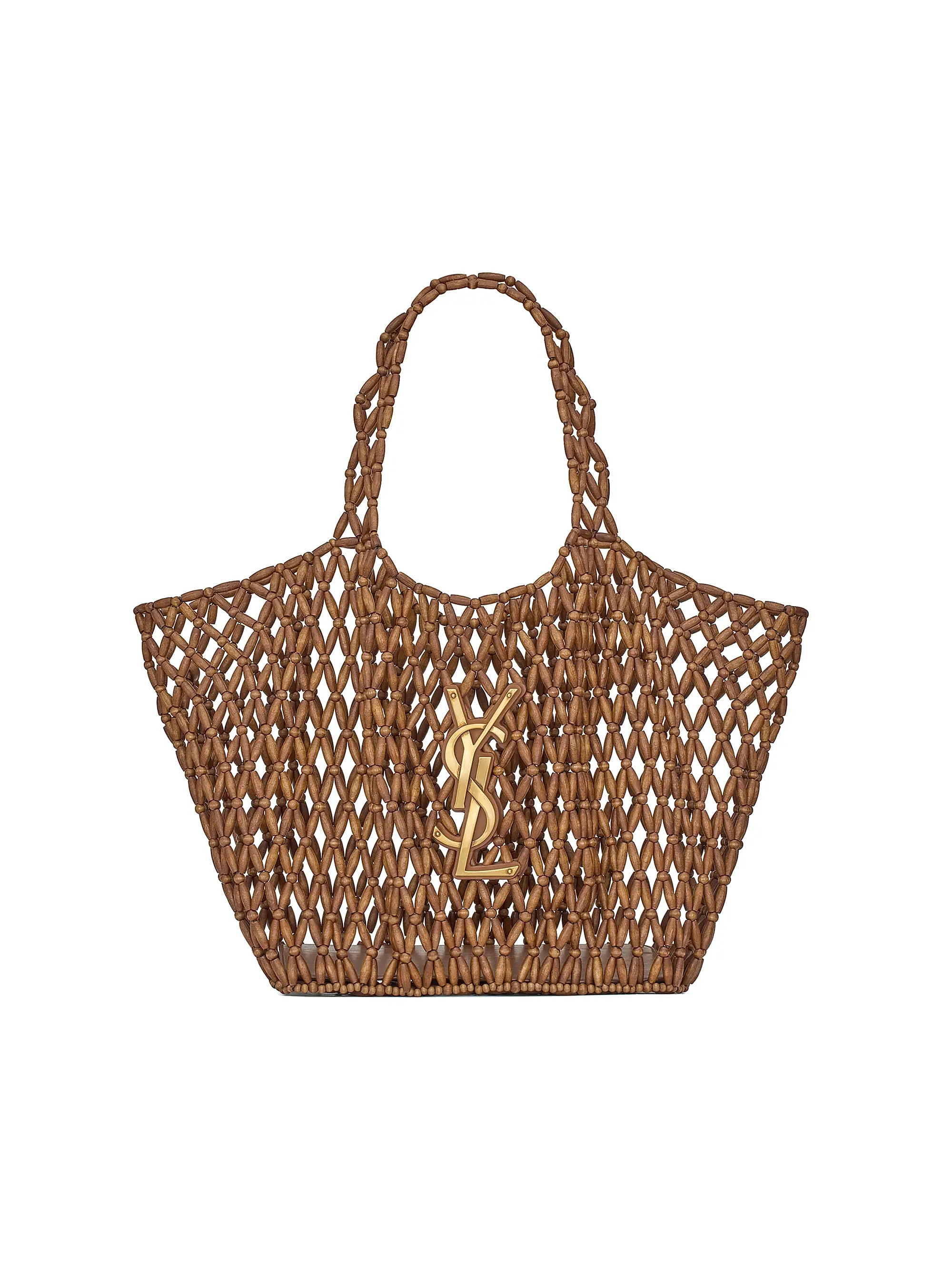 Icare Medium Totes in Wood Beads | Saks Fifth Avenue