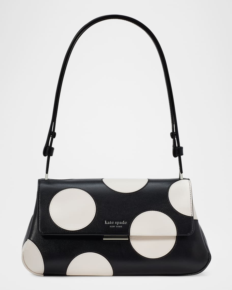 grace polka dot leather shoulder bag | Neiman Marcus