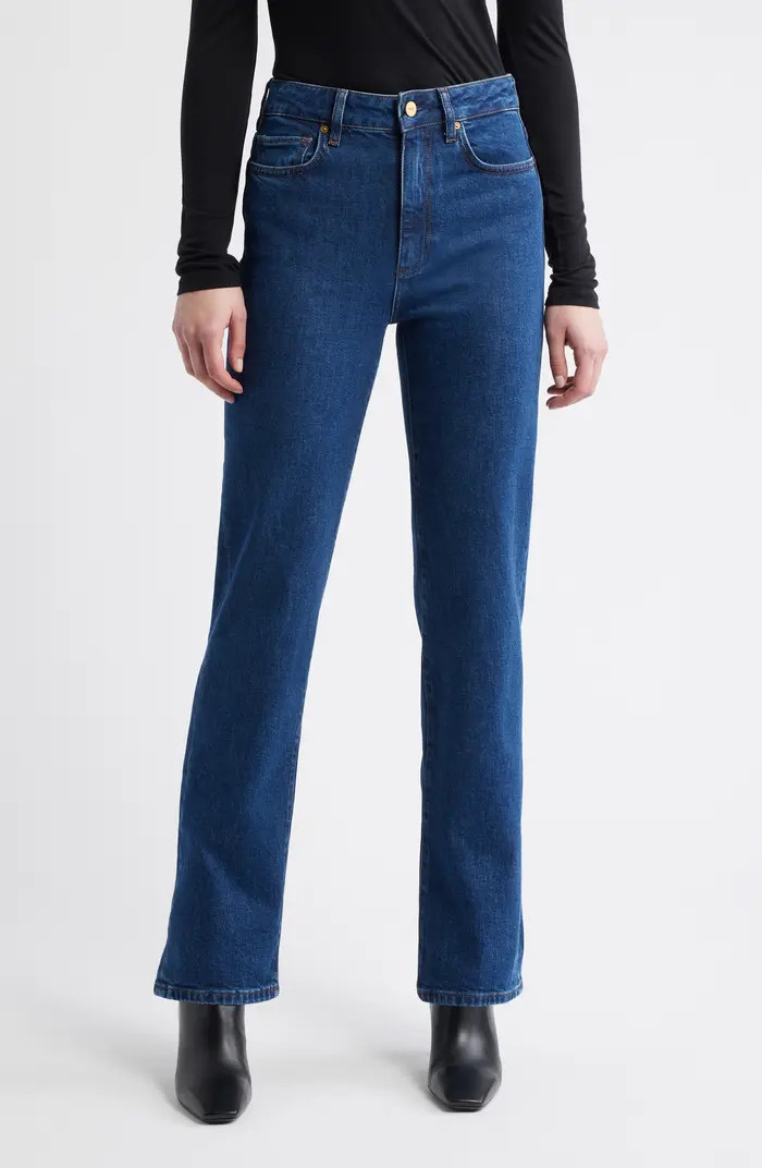 Stevie High Waist Straight Leg Jeans | Nordstrom