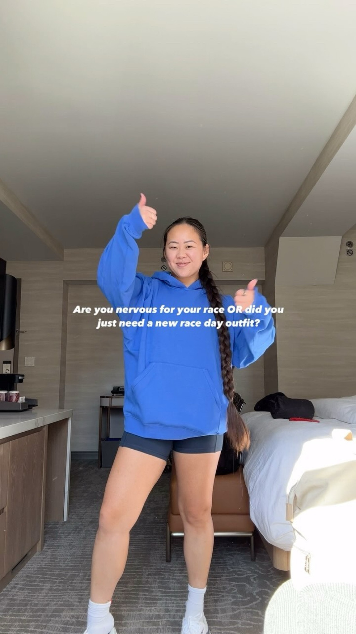 A new outfit makes you run faster, right?

I honestly haven’t gotten over this fit yet. I’m usually an all-black race girly but the navy?!! 💙

Also I ordered this sweater because I liked the blue (and to get free shipping 😂) but I didn’t realize it was FUZZY on the inside?? @run_sabrina will make fun of me BUT my jaw literally dropped when I stuck my hand inside.

Anyways, I’ll be living in these pieces for the foreseeable future!! (Plus so many pockets!!)

Comment “OUTFIT” and I’ll DM ya all the deets 💙⚡️