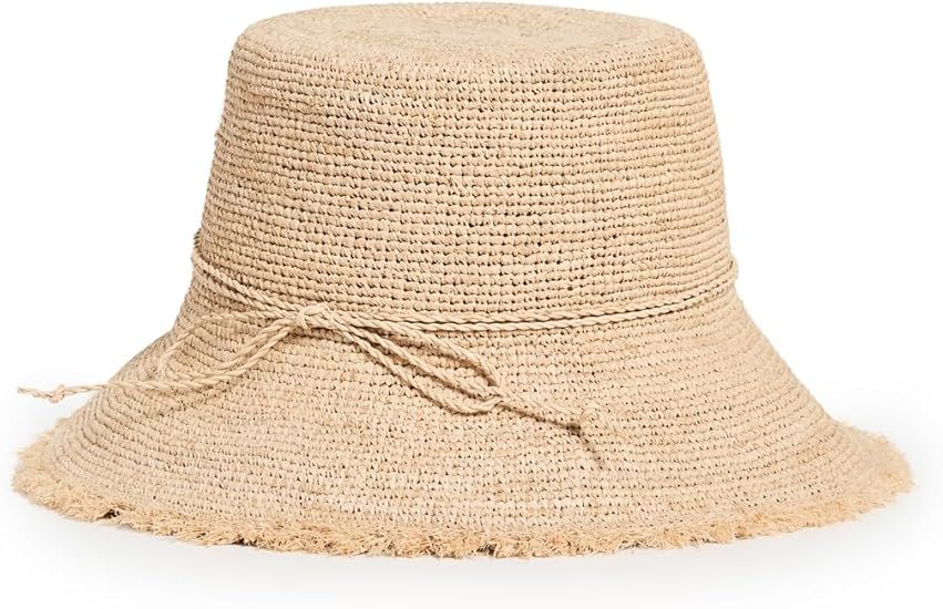 Hat Attack Women's Packable Raffia Bucket Hat | Amazon (US)