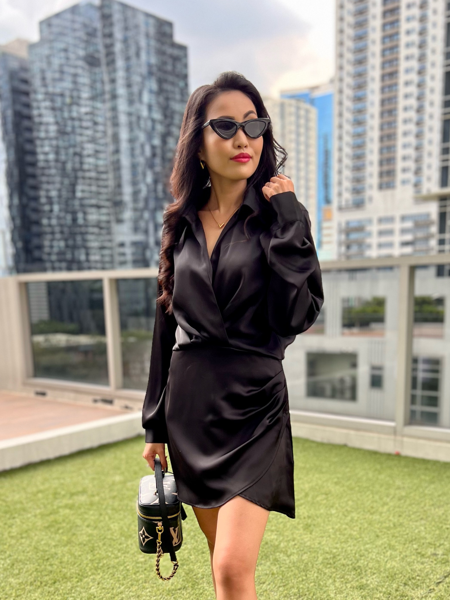 ruched satin shirt dress Oyster Satin Ruched Shirt Dress
