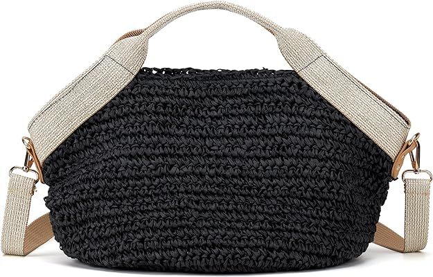 Kiss Sea Wicker Purses for Women Beach Straw Bag Summer Rattan Clutch Purse Beach Crossbody Bags ... | Amazon (US)