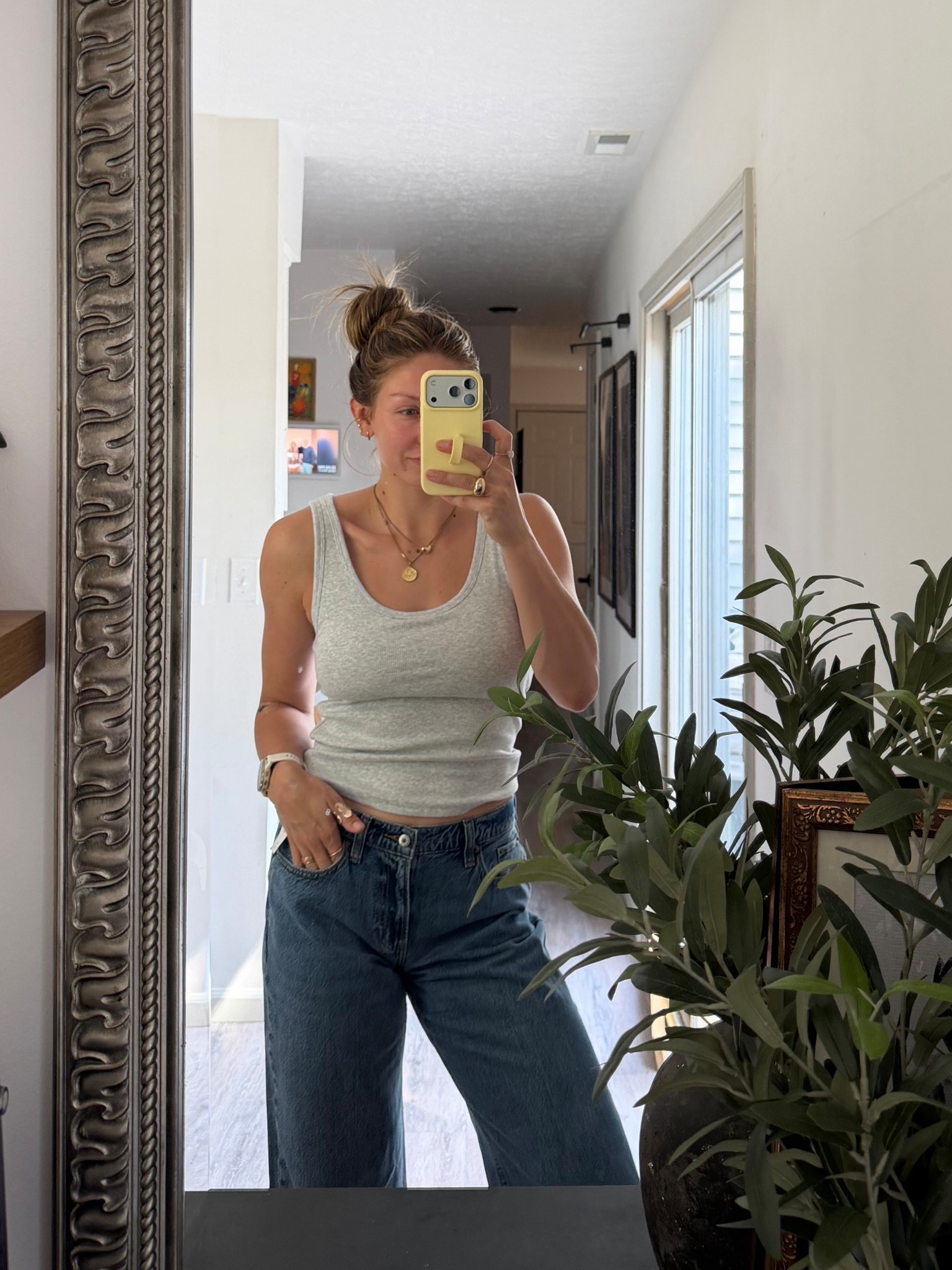 Built in bra! Size medium
Pants: 28 long