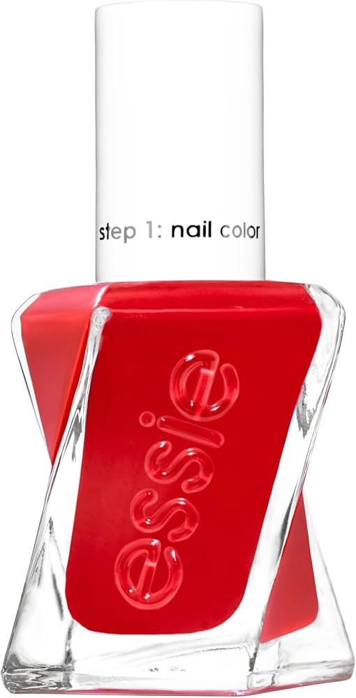 essie Gel Couture Nail Polish, Long-Lasting Scarlet Red Nail Polish, Vegan, Rock The Runway, 0.46... | Amazon (US)