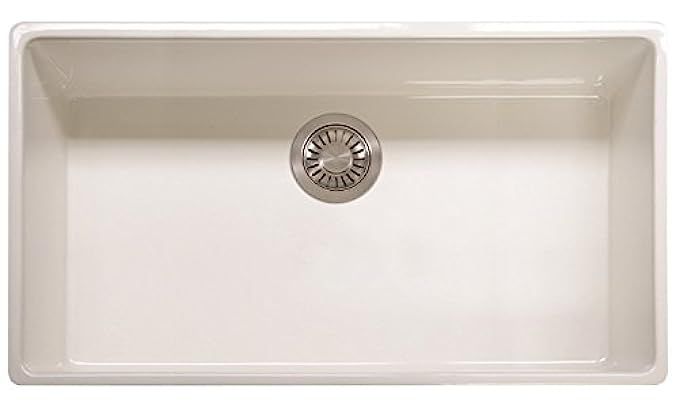 Franke Farm House 36" x 20" x 9-3/16" Apron Front Single Bowl Fireclay Kitchen Sink White | Amazon (US)